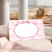 Safari Djur Rosa Toile de Jouy Baby Shower