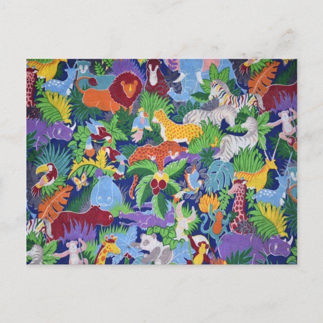 Safari Djur Vykort (Framsida)