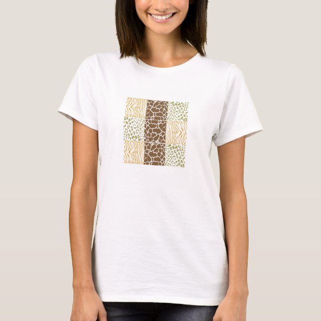 Safari Djurmönster T-shirt (Framsida)