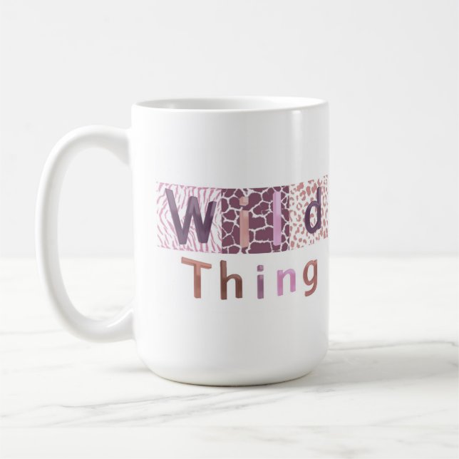 Safari Djurtryck - Vild Sak Kaffemugg (Vänster)