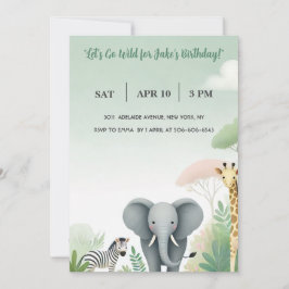 Safari Dreams: En födelsedag i Vilden! Inbjudningar