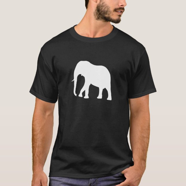 Safari Elephant African Wildlife T Shirt (Framsida)