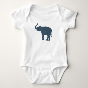 Safari Elephant Body Kostym för Baby av Deb Jeffre T Shirt