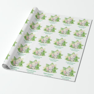 Safari Elephant Presentpapper