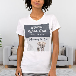 Safari Elephant-to-be Baby Shower Shirt T Shirt