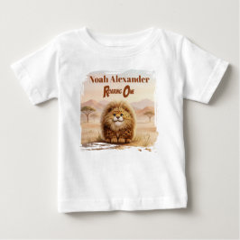 Safari First Birthday Zuberi Fluffy Leopard Party T Shirt