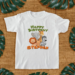 Safari Födelsedagsfest T-Shirt