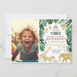 Safari-födelsedagsinbjudan Inbjudningar