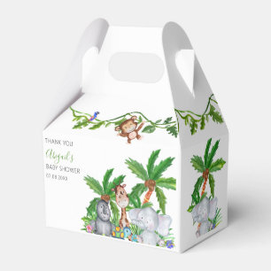 Safari för barn - Tacksamt för baby shower-present Presentaskar