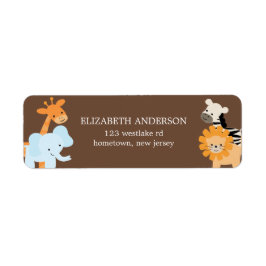 Safari Friends Adressetiketters Returadress Etikett