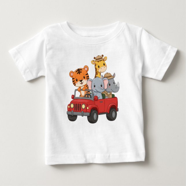 Safari Friends Äventyr T Shirt (Framsida)