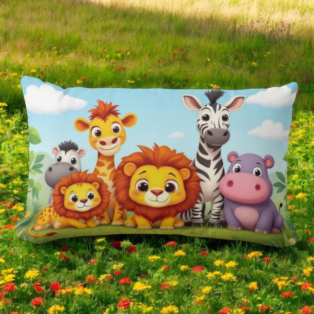 Safari Friends Cushion Lumbarkudde (Skapare uppladdad)