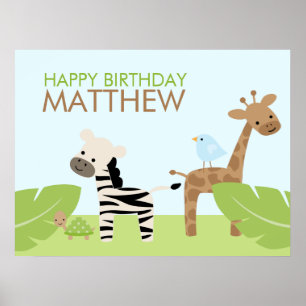 Safari Friends Poster