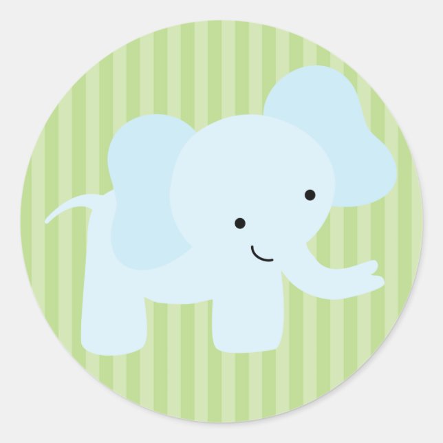 Safari Friends Runt Klistermärke (Framsida)