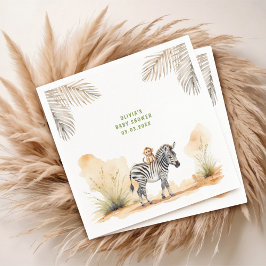 Safari Gender Neutral Baby Shower Pappersservett