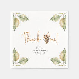 Safari Gender Neutral Baby Shower Pappersservett