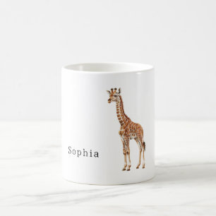 Safari Giraff Djur Kaffemugg