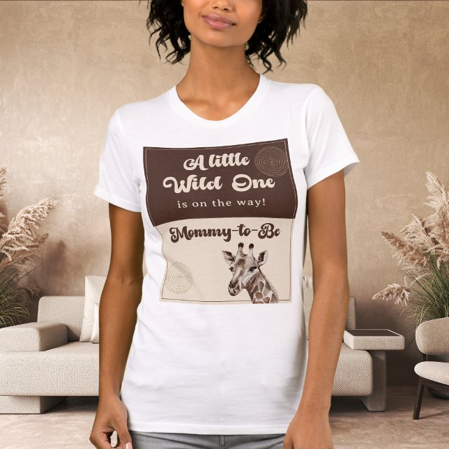 Safari Giraffe Mamma-to-be Baby Shower T Shirt (Skapare uppladdad)