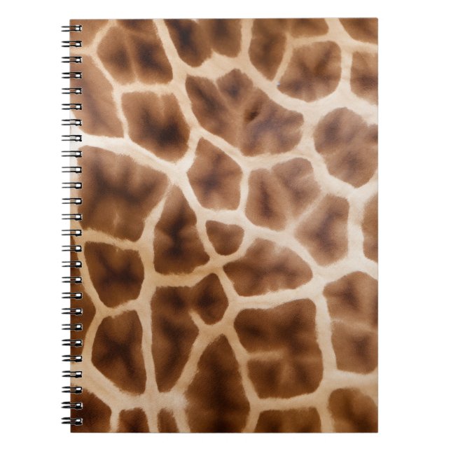 Safari Giraffe Print Anteckningsbok (Framsidan)