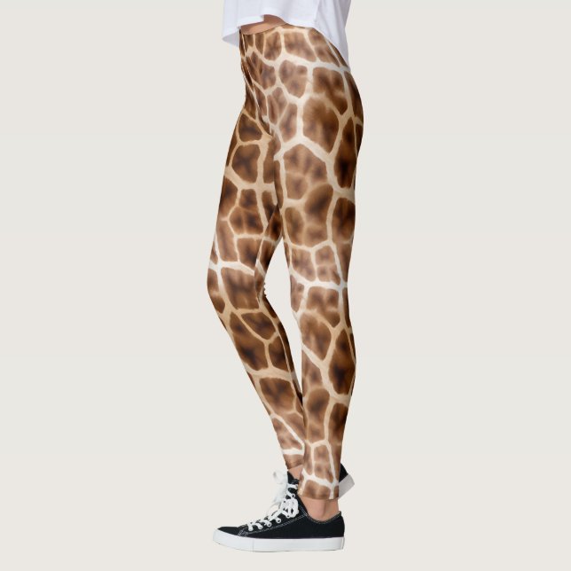 Safari Giraffe Print Leggings (Vänster)