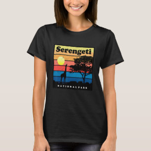 Safari Giraffe Serengeti Afrika nationalpark Tanz T Shirt