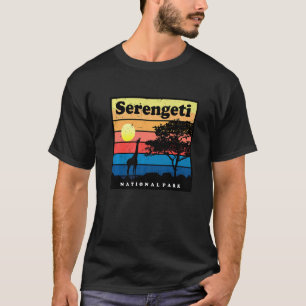 Safari Giraffe Serengeti Afrika nationalpark Tanz T Shirt