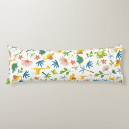 Safari giraffe söt, färglös, mönster-yngelpojke kroppskudde