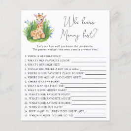 Safari Giraffe - Vem vet bäst Mamma