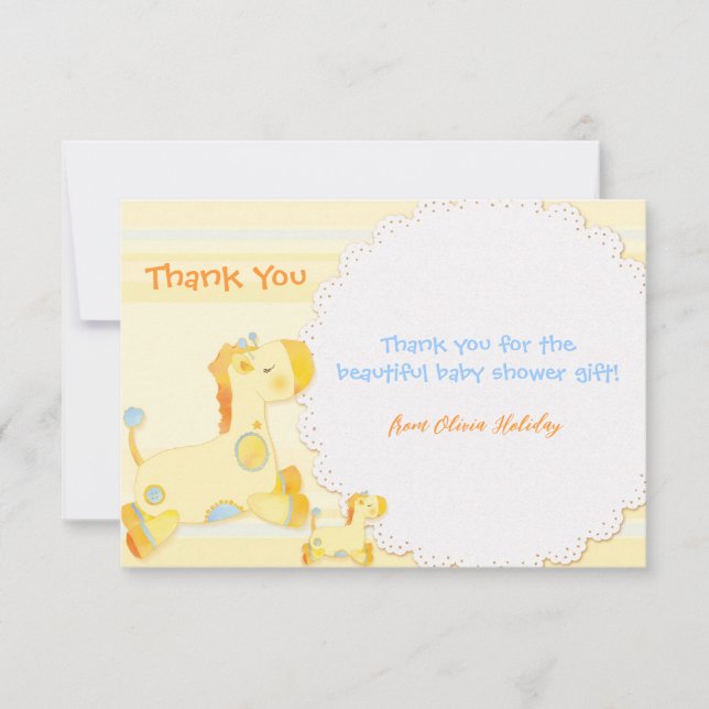 Safari Giraffes Baby Shower Tack (Framsida)