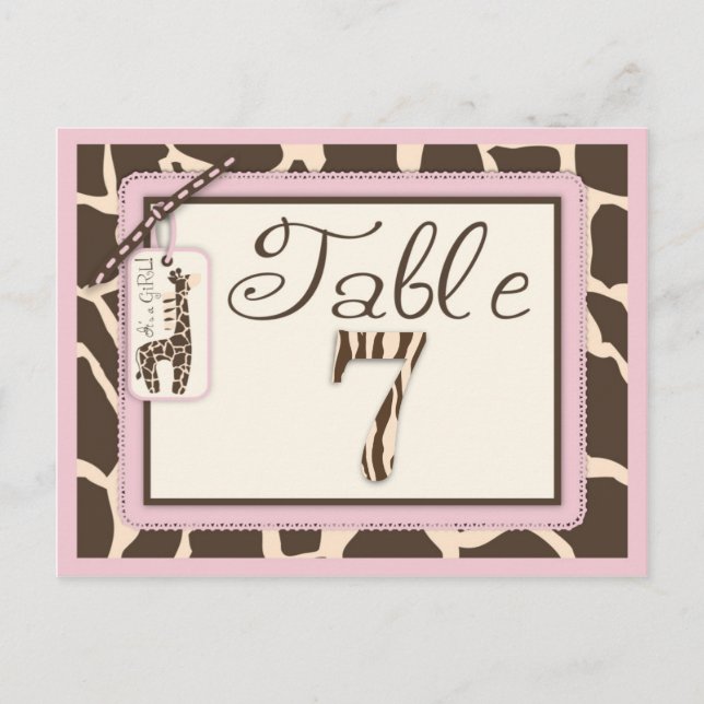 Safari Girl Bord vykort 7 (Framsida)