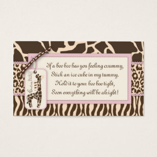 Safari Girl Gift Märkre B3 Visitkort