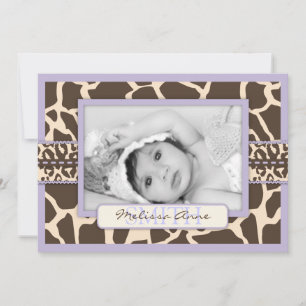 Safari Girl LAV Annonskort Meddelande