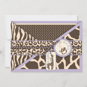 Safari Girl LAV Inbjudningskort 2