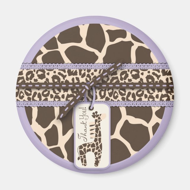 Safari Girl Lavender TY Magnet 2 (Framsidan)