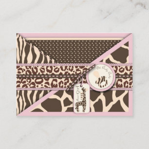 Safari Girl Reminder Notecard Tilläggskort