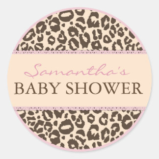 Safari Girl Sticker CHE Runt Klistermärke