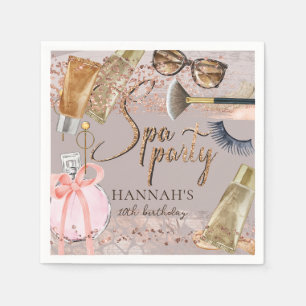 Safari Glitter Spa Birthday Pappersservett