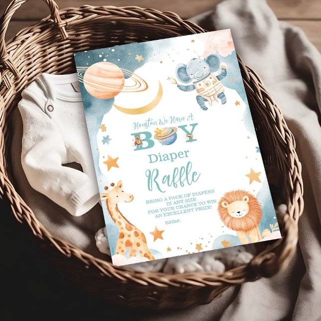 Safari Houston... Vi har en pojk-diapper Raffle Tilläggskort (Skapare uppladdad)