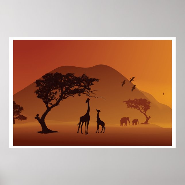 safari i afrika poster FRÅN 8,99 (Framsidan)