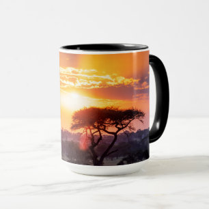 Safari i Serengetis nationalpark Mugg