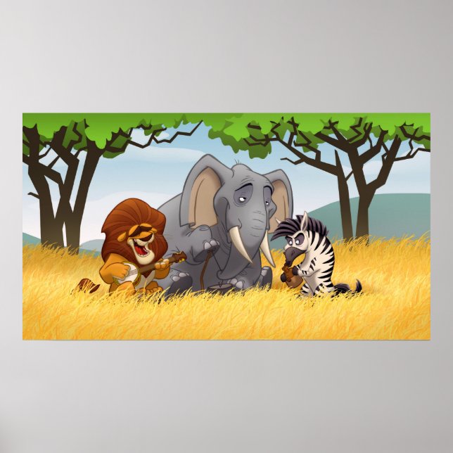 Safari Jug Band Poster (Framsidan)