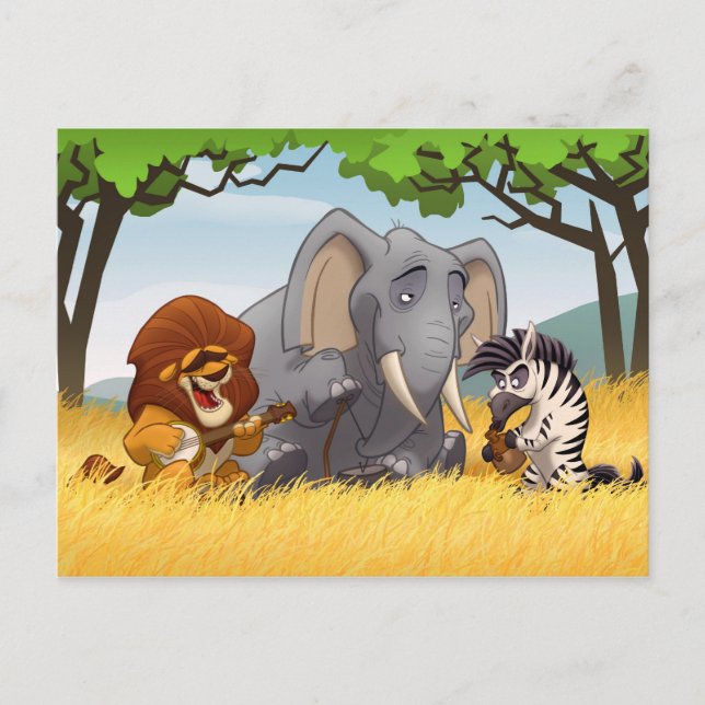 Safari Jug Band-vykort Vykort (Framsida)