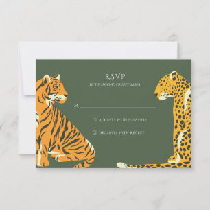 Safari Jungle Animal Bröllop OSA Kort