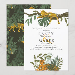 Safari Jungle Animal Förlovningsfest Inbjudningar