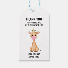Safari Jungle Animal Green Boys Birthday  Presentetikett