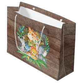 Safari Jungle Animals Baby Shower Gift Bag