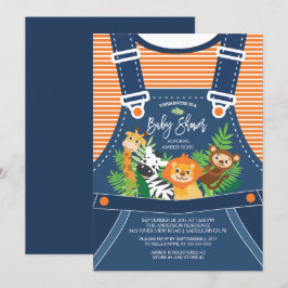 Safari Jungle Animals Baby Shower-inbjudan Inbjudningar