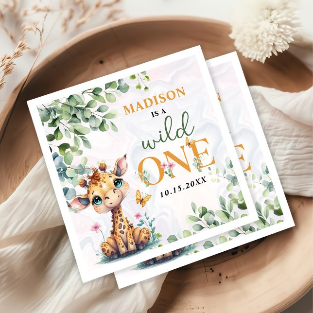 Safari Jungle Animals Birthday Pappersservett (Skapare uppladdad)