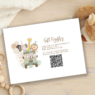 Safari Jungle Animals Gift-registerhölje Tilläggskort