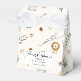 Safari Jungle Animals Kön Neutral Baby Shower Presentaskar